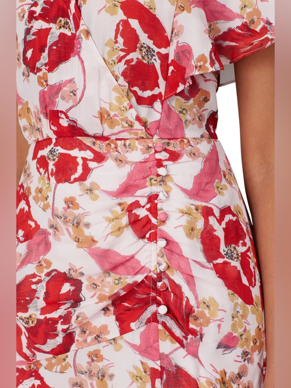 Parker Vivi Dress Silk Floral Dress 16 - Picture 15 of 15